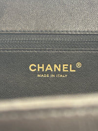 CC Filigree Vanity Case in Beige/Black Caviar Leather AGHW