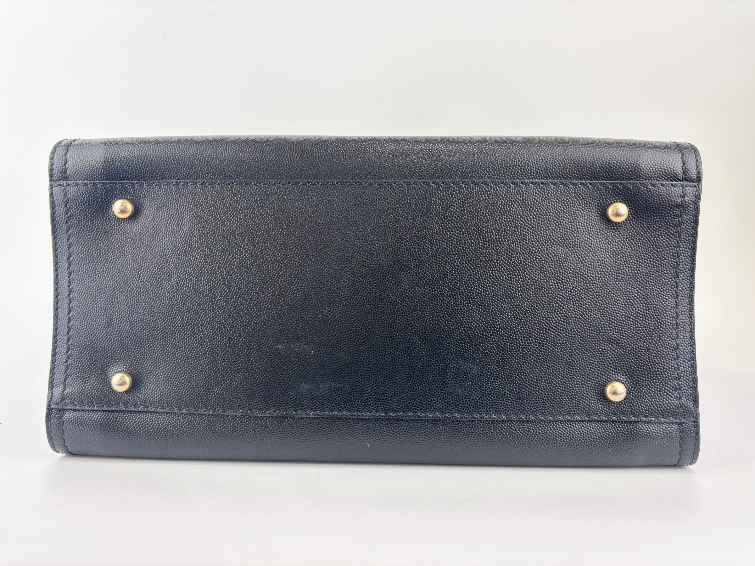 Small Deauville Tote in Black Studded Caviar Leather