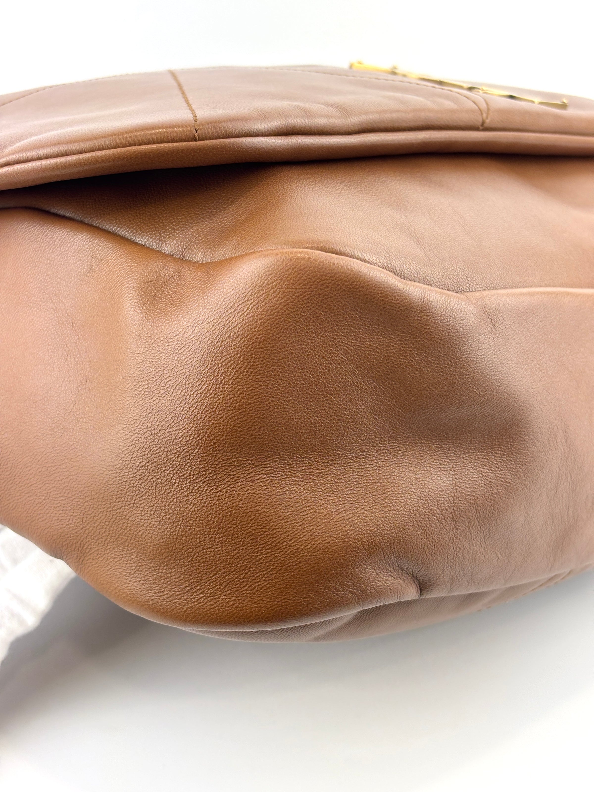 Large Jamie 4.3 Chain Shoulder Bag Light Fox Lambskin Leather&nbsp;