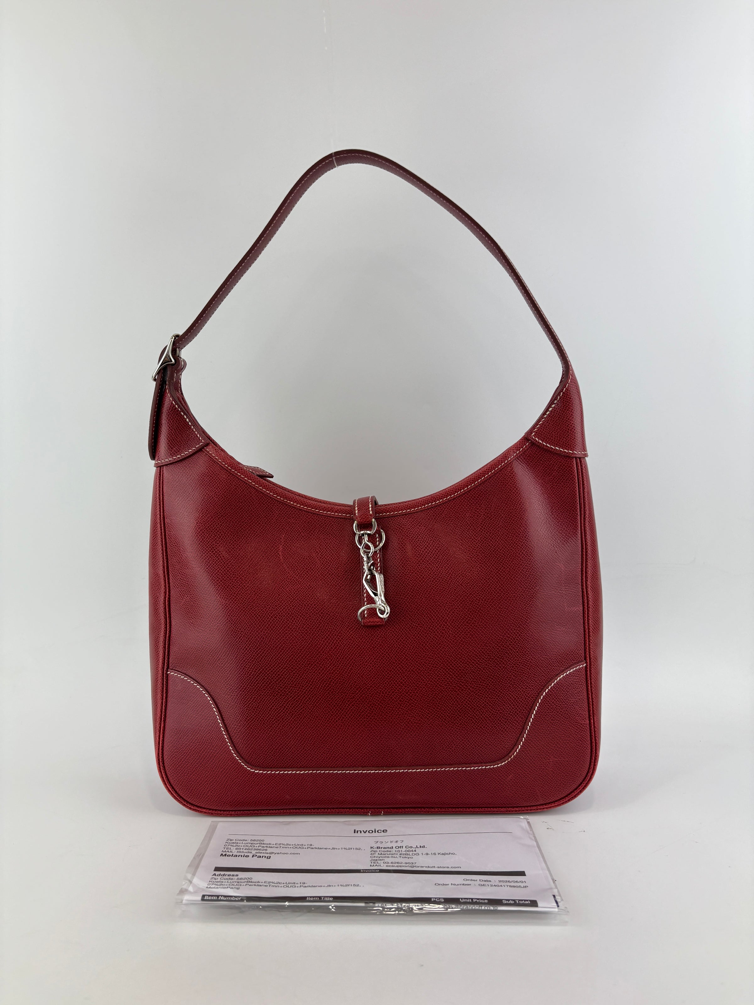 Trim 31 Shoulder Bag in Rouge H