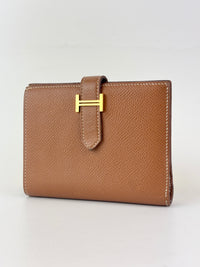 Bearn Compact Wallet in Gold