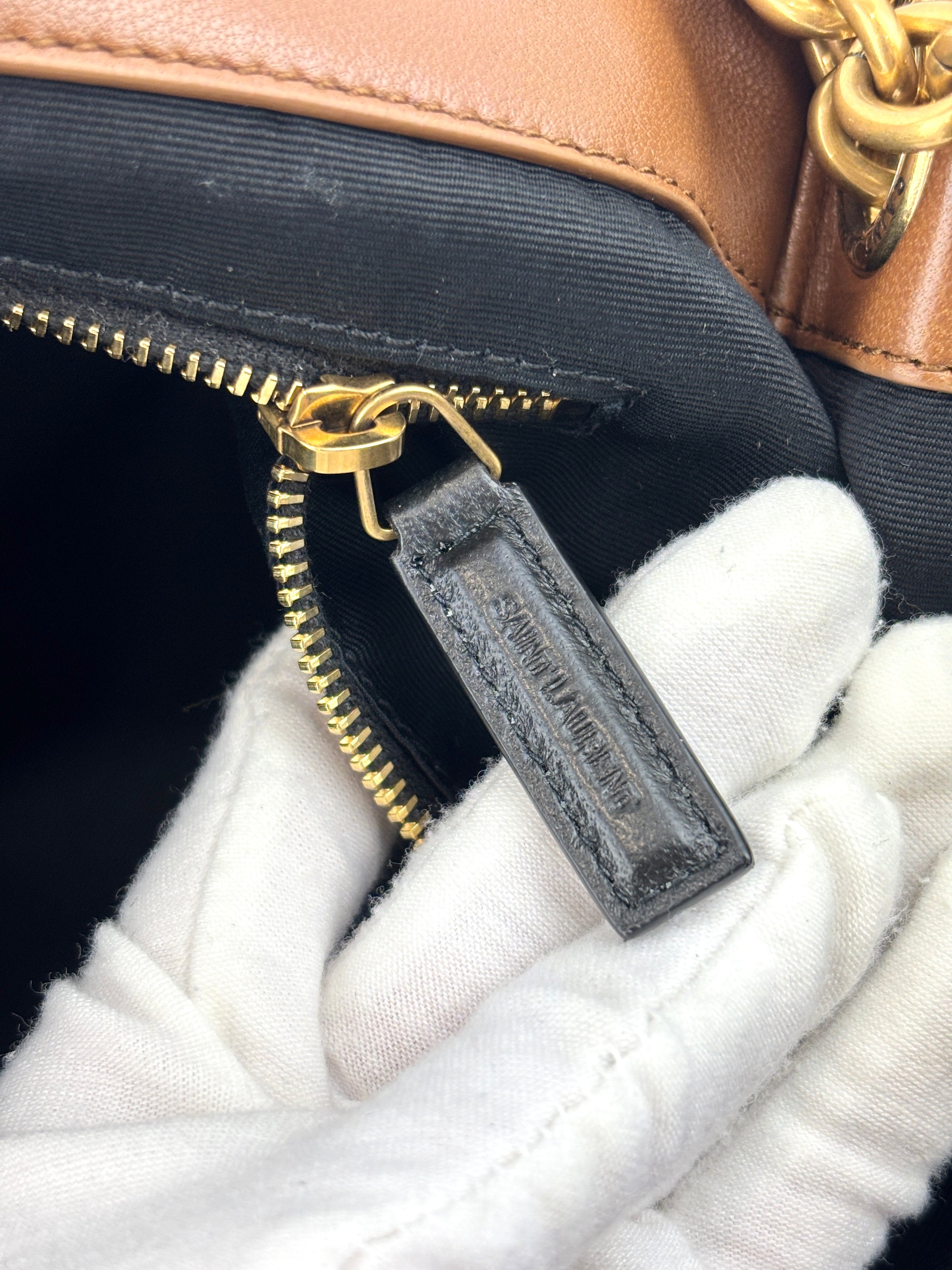 Large Jamie 4.3 Chain Shoulder Bag Light Fox Lambskin Leather&nbsp;