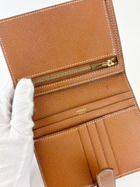 Bearn Compact Wallet in Gold