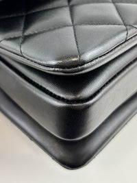 Mini Trendy CC Black Quilted Lambskin Leather *Microchipped*