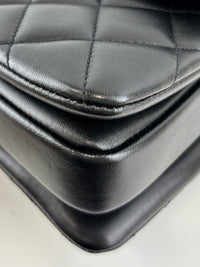 Mini Trendy CC Black Quilted Lambskin Leather *Microchipped*