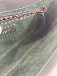 Le 5 À 7 Leather Shoulder Bag in Vert Fonce