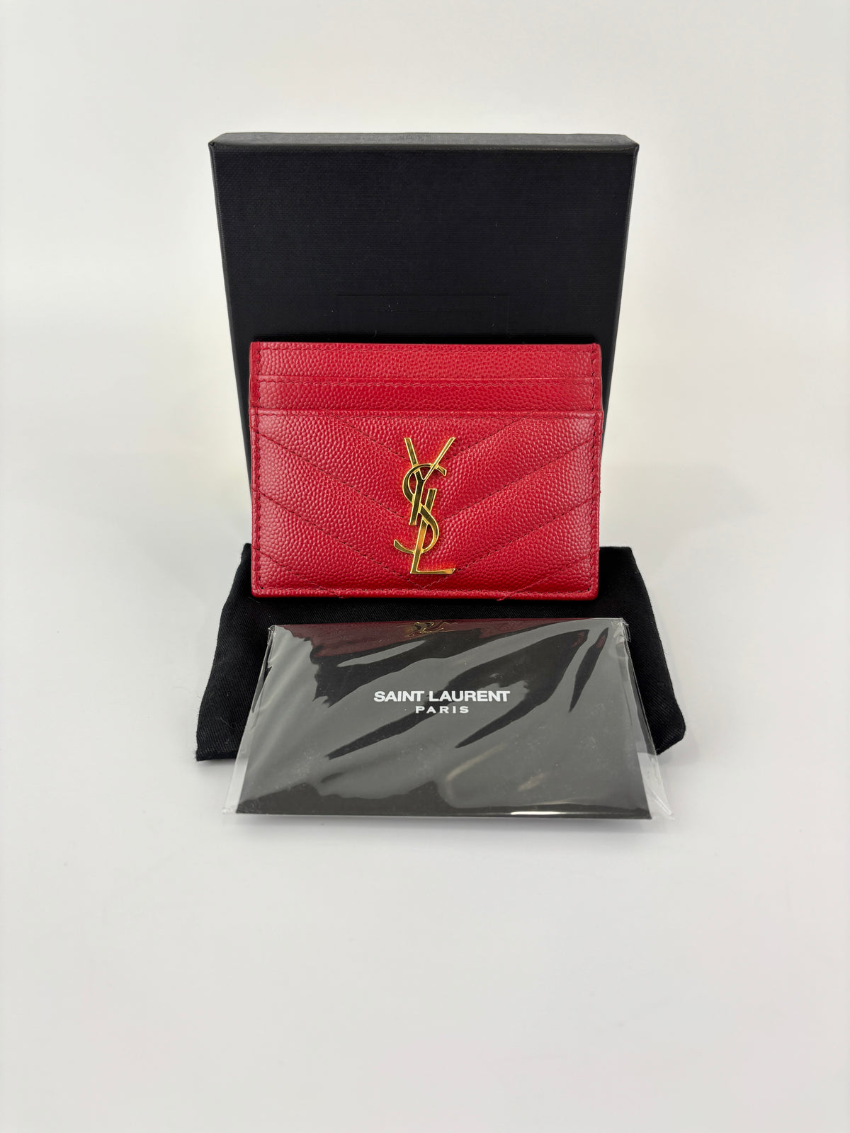 42391 Red Grain De Poudre Card Holder