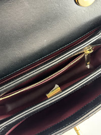 Mini Trendy CC Black Quilted Lambskin Leather *Microchipped*