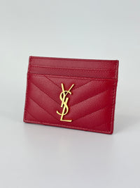 42391 Red Grain De Poudre Card Holder
