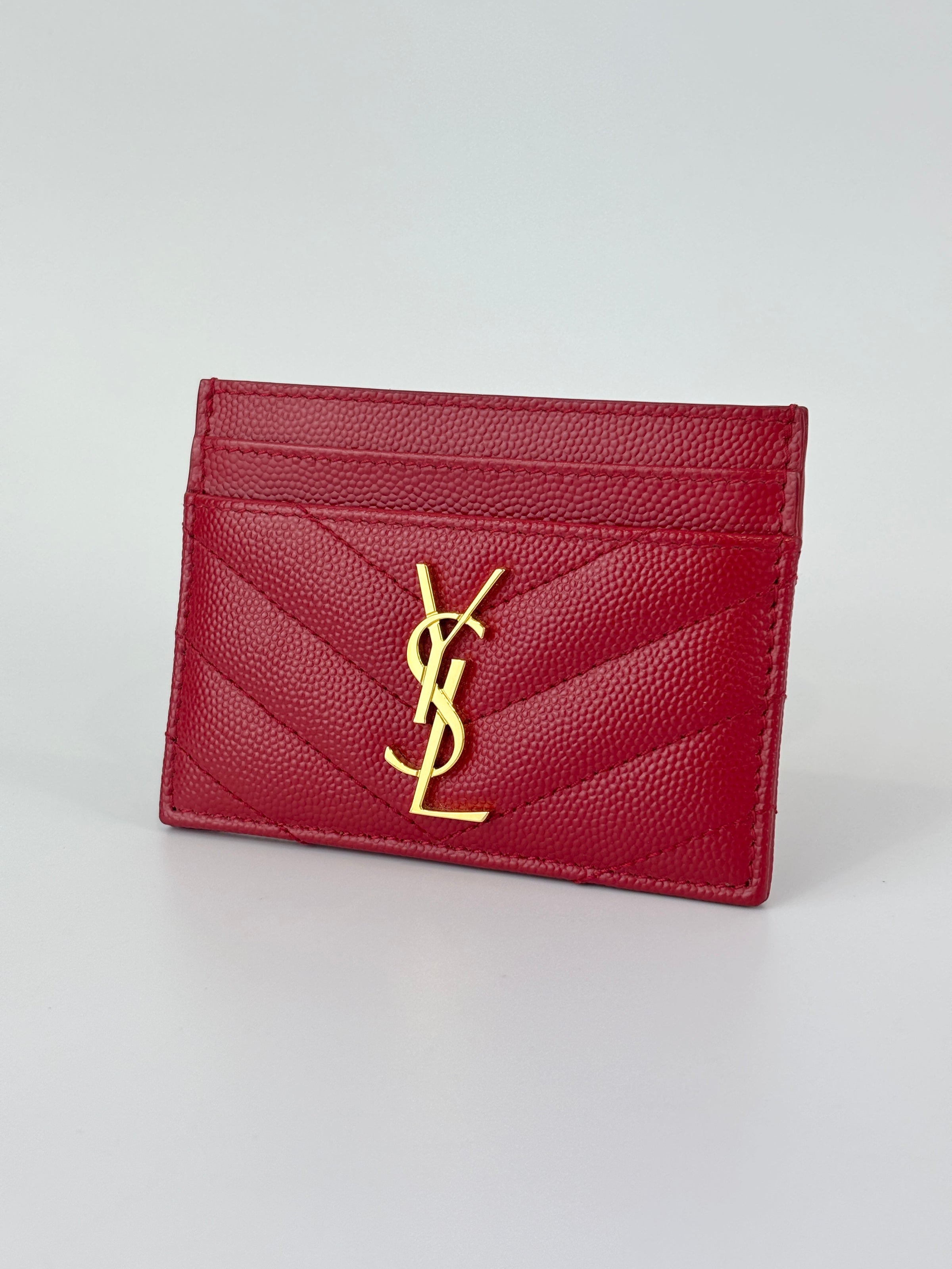 42391 Red Grain De Poudre Card Holder
