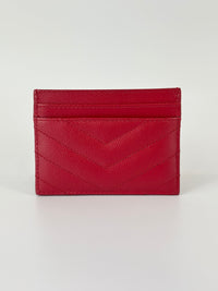 42391 Red Grain De Poudre Card Holder