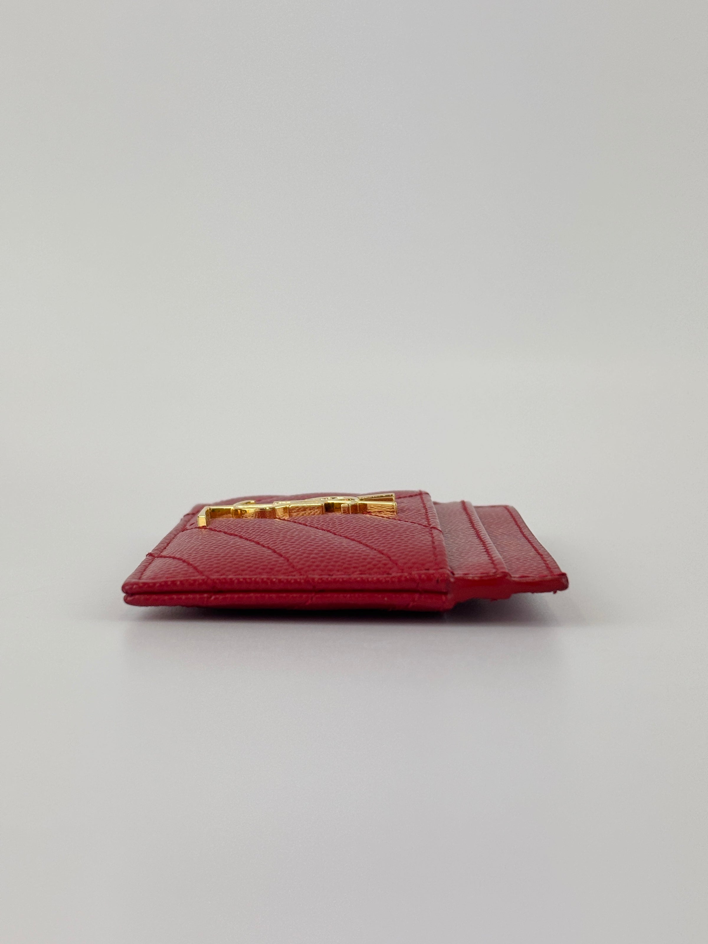 42391 Red Grain De Poudre Card Holder