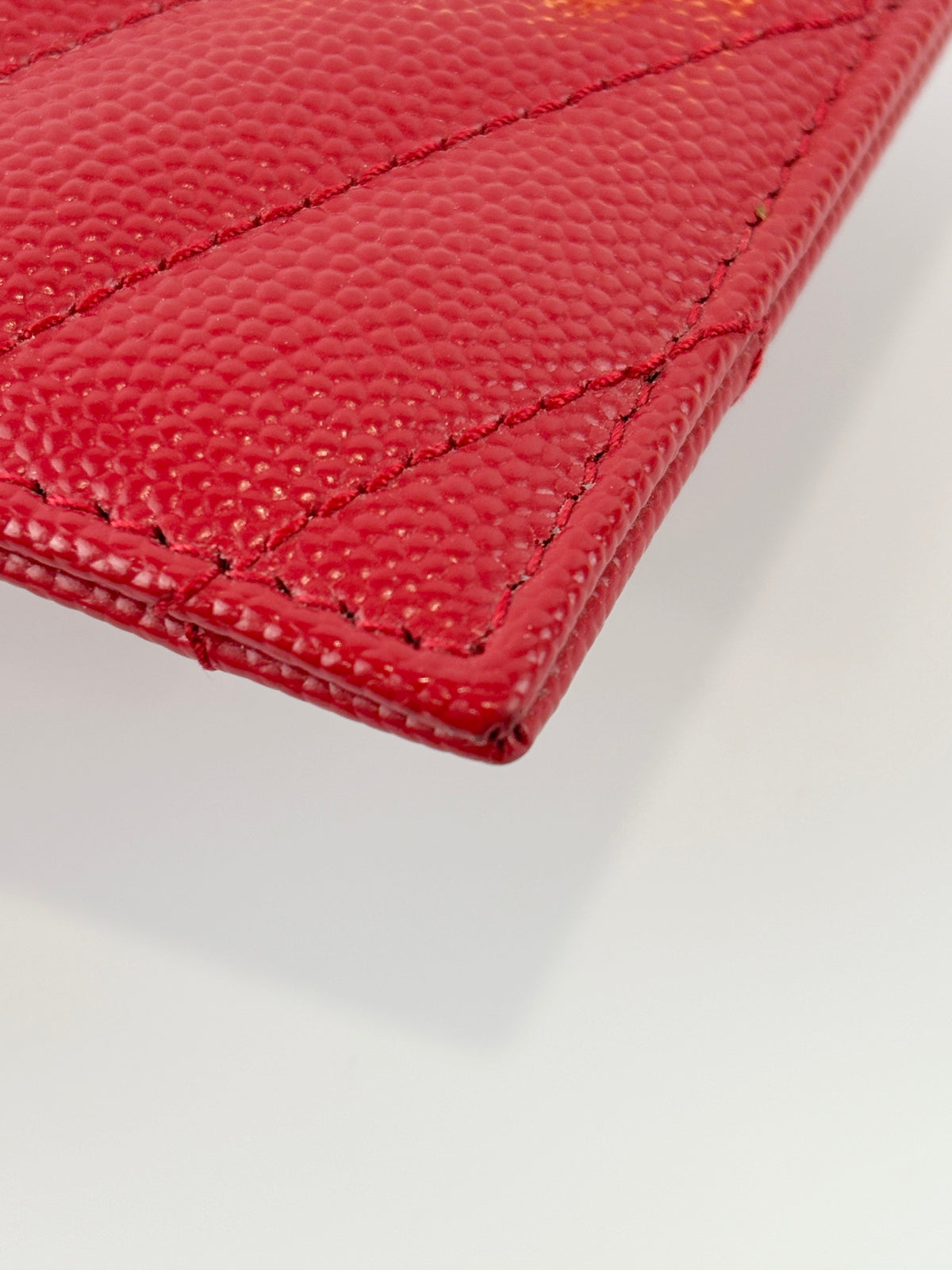 42391 Red Grain De Poudre Card Holder