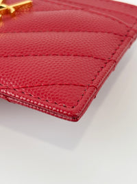 42391 Red Grain De Poudre Card Holder
