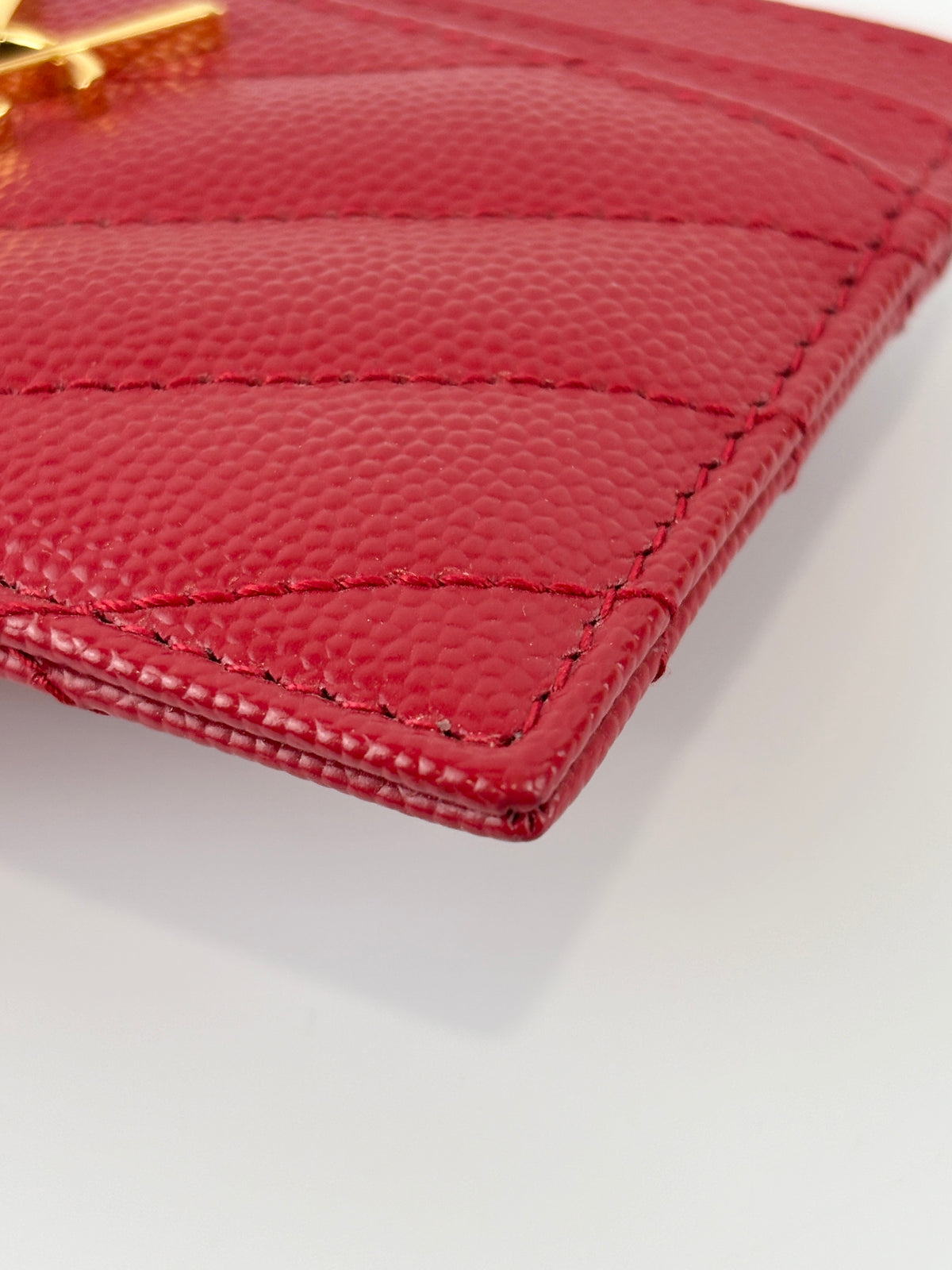 42391 Red Grain De Poudre Card Holder