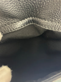 Saddle Tote in Blue Oblique Jacquard Canvas and Leather