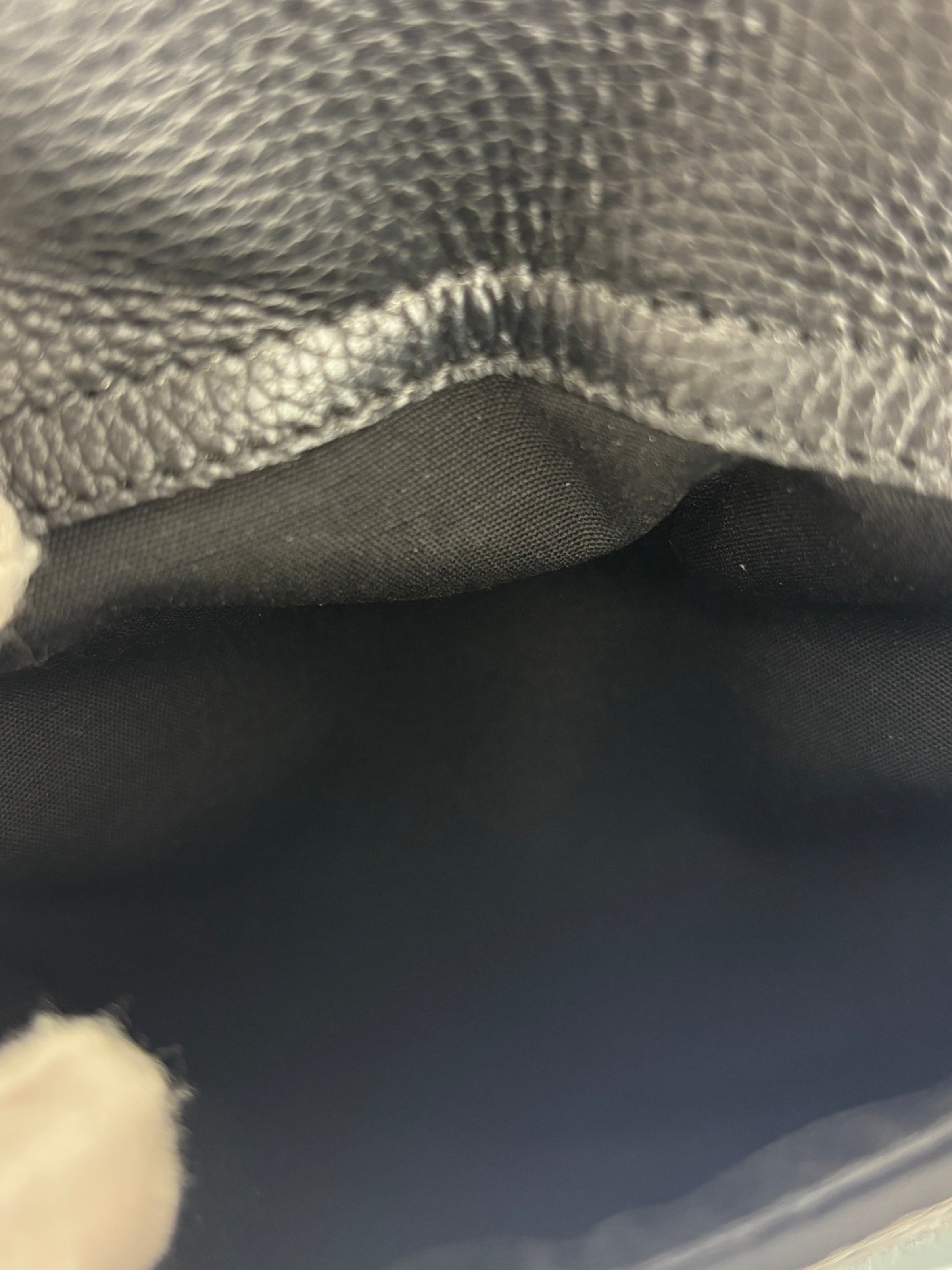 Saddle Tote in Blue Oblique Jacquard Canvas and Leather