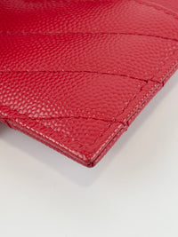 42391 Red Grain De Poudre Card Holder