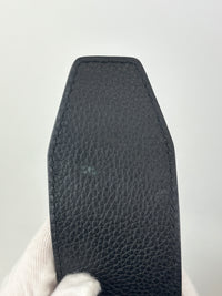 Saddle Tote in Blue Oblique Jacquard Canvas and Leather
