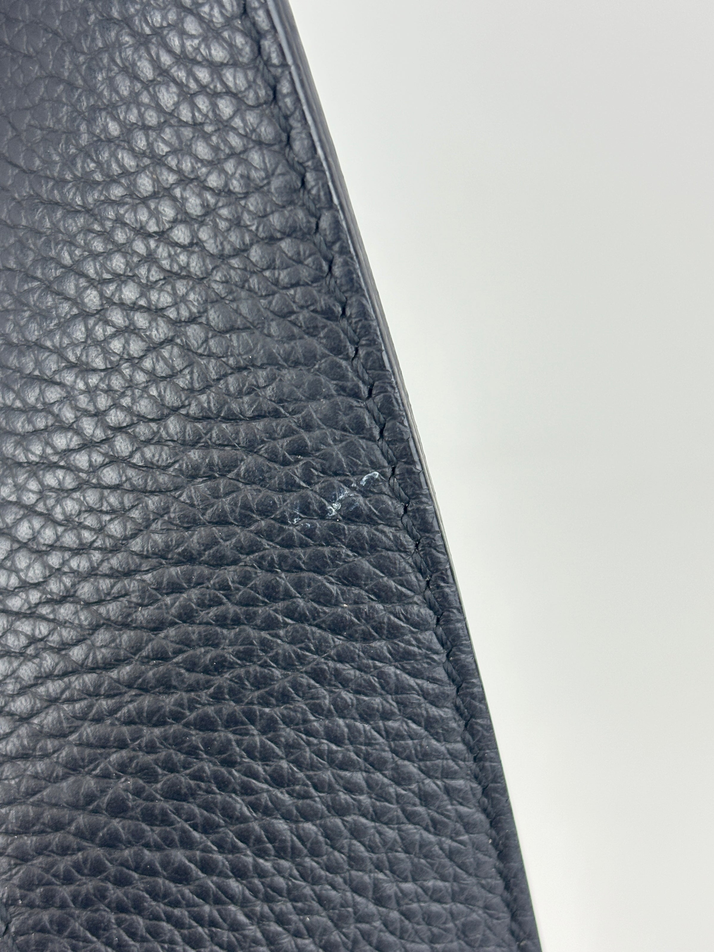 Saddle Tote in Blue Oblique Jacquard Canvas and Leather