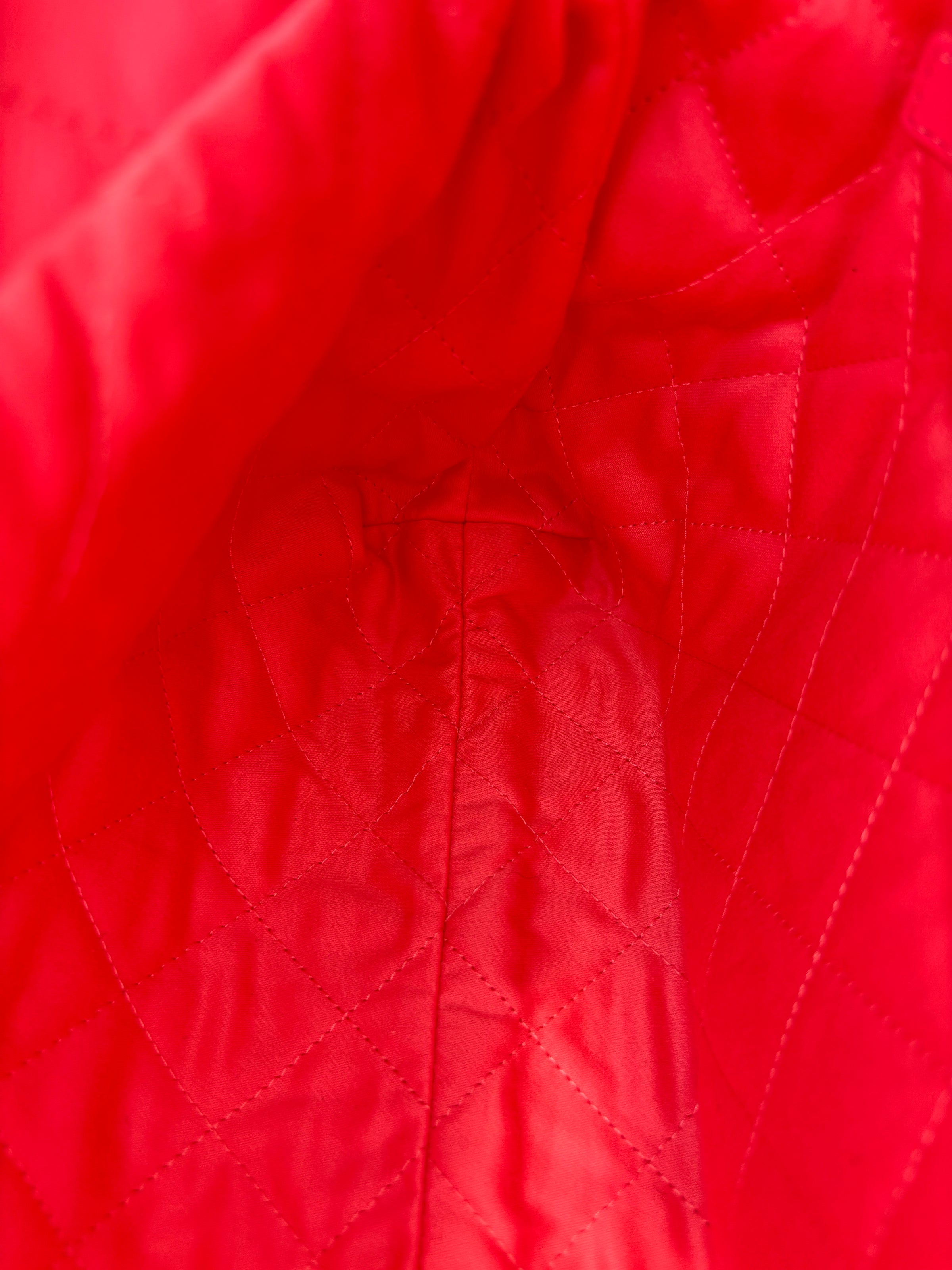 AS3260 22 Drawstring Rainbow Hardware Shiny Calfskin Quilted Pink