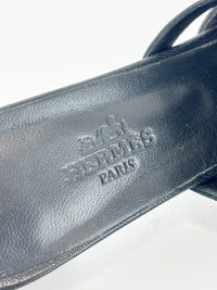 Candy Sandal in Chevre Leather Noir Size 36
