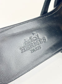 Candy Sandal in Chevre Leather Noir Size 36