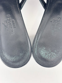 Candy Sandal in Chevre Leather Noir Size 36