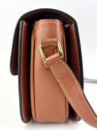 Medium Triomphe Canvas Calfskin Tan Bag