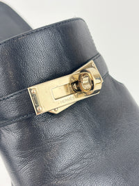 Candy Sandal in Chevre Leather Noir Size 36