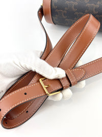 Medium Triomphe Canvas Calfskin Tan Bag