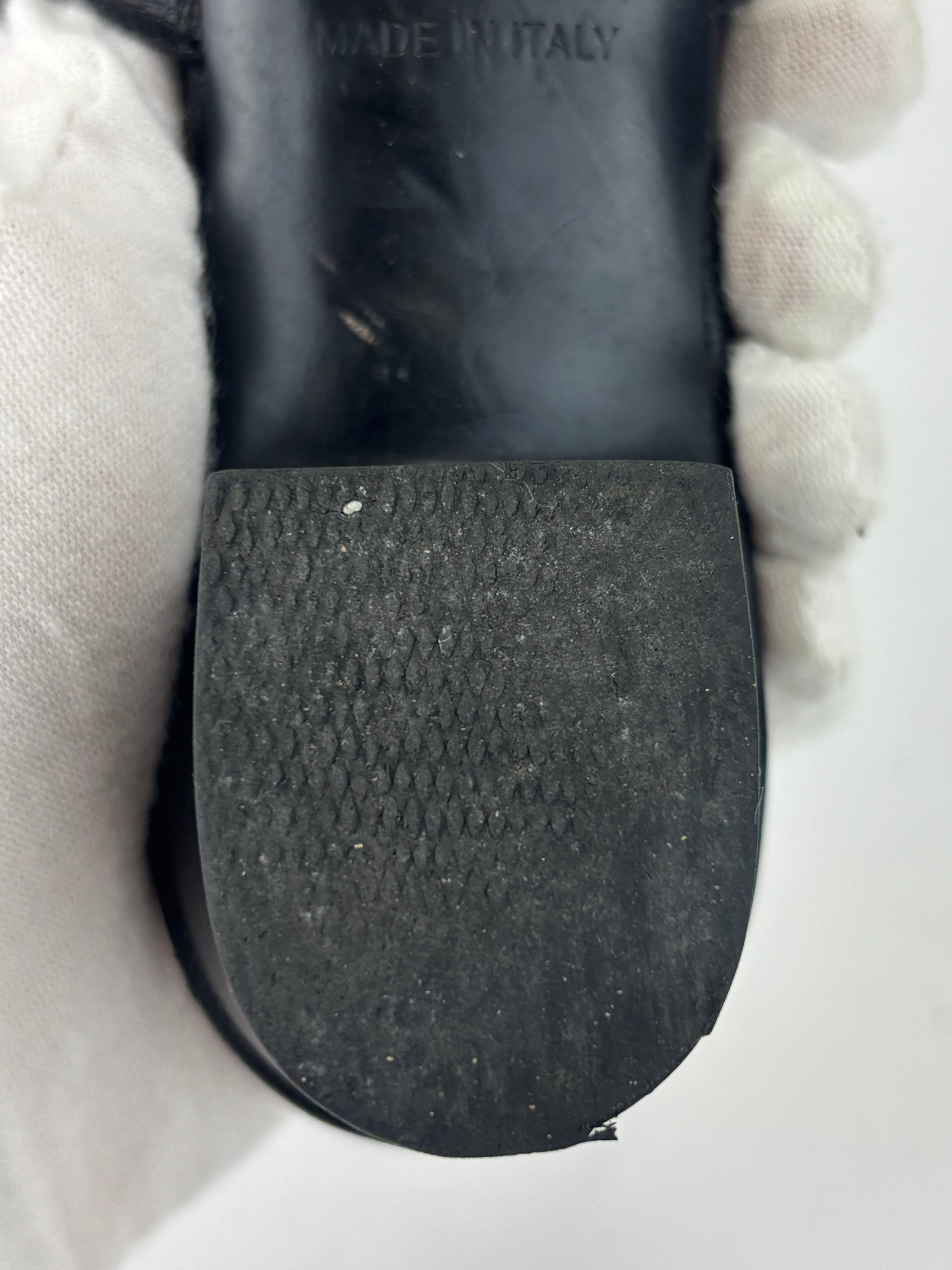 Candy Sandal in Chevre Leather Noir Size 36