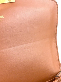 Medium Triomphe Canvas Calfskin Tan Bag