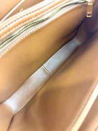 Medium Triomphe Canvas Calfskin Tan Bag