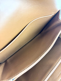 Medium Triomphe Canvas Calfskin Tan Bag