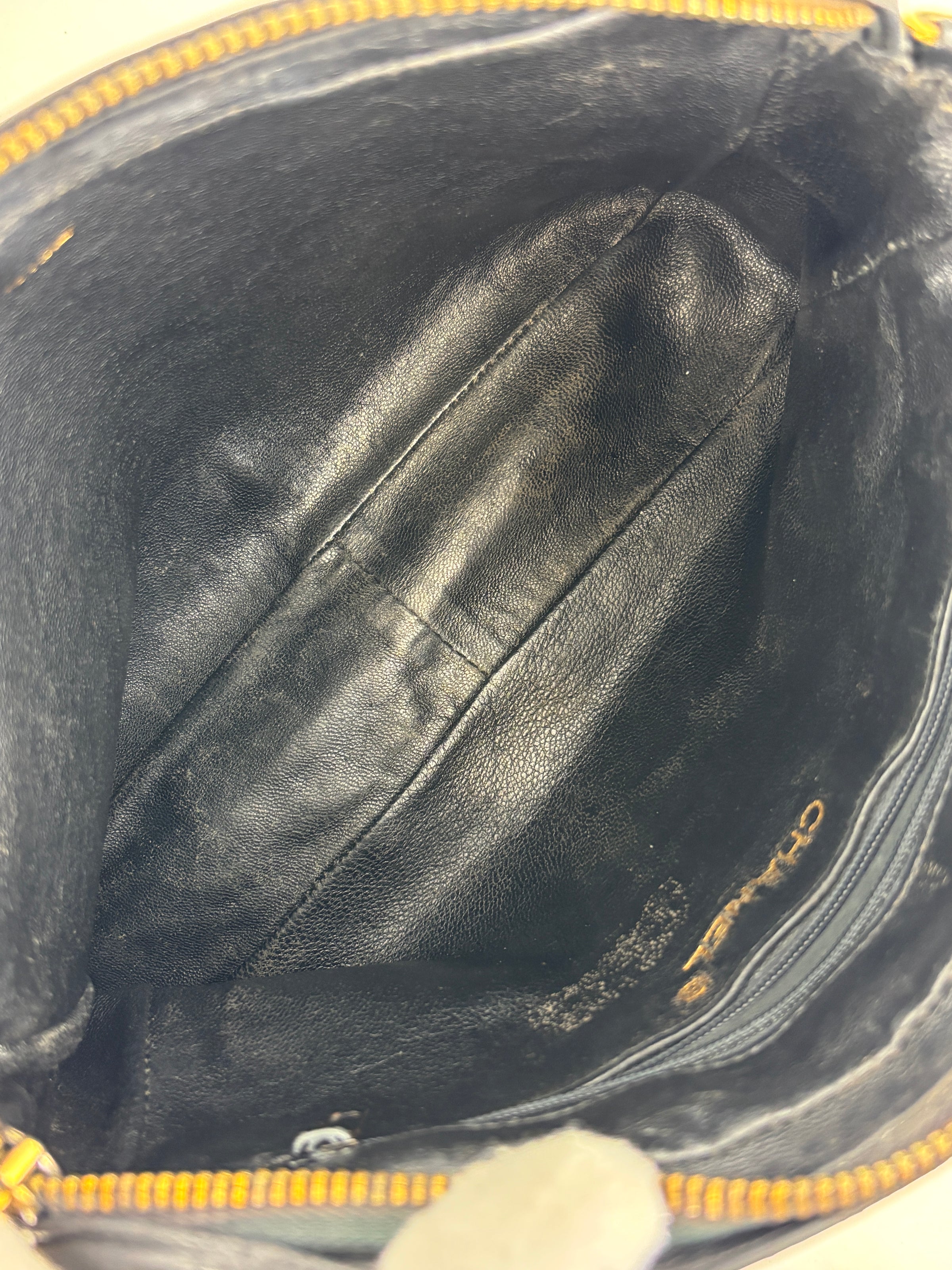 Vintage Black Quilted Lambskin Tassel Camera Bag 24K GHW
