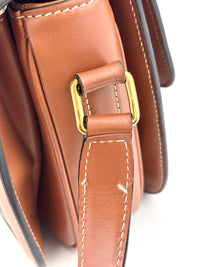 Medium Triomphe Canvas Calfskin Tan Bag