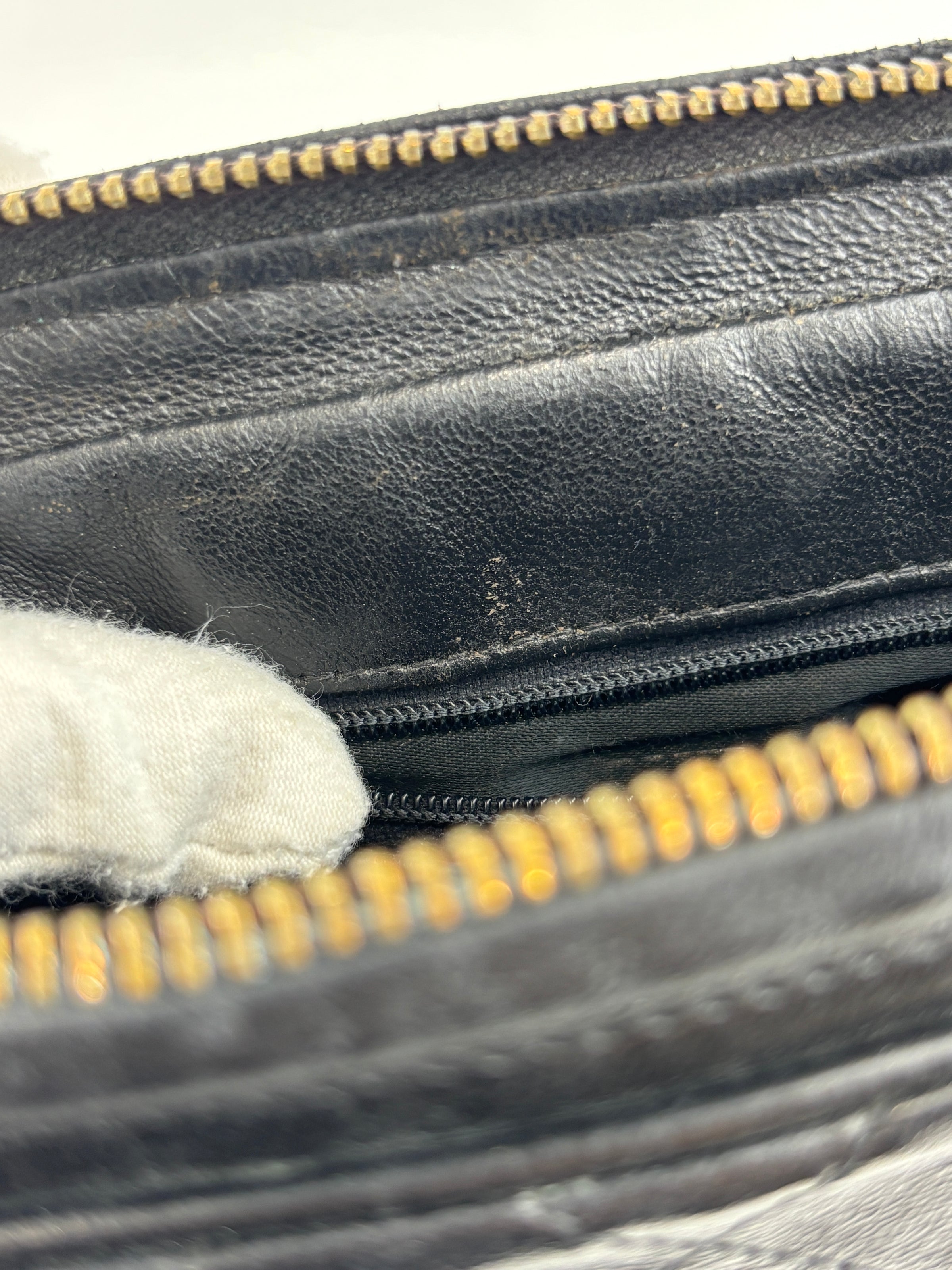 Vintage Black Quilted Lambskin Tassel Camera Bag 24K GHW