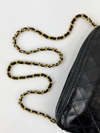Vintage Black Quilted Lambskin Tassel Camera Bag 24K GHW