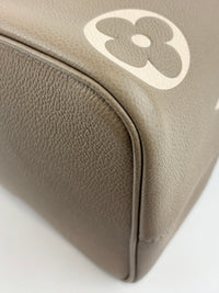 NeoNoe MM Bicolor Monogram Empreinte Leather in Tourterelle / Creme (RFID)