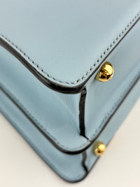 Multicolor Leather and Suede Medium Girl Inlay Peekaboo ISeeU Top Handle Bag