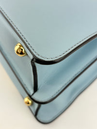 Multicolor Leather and Suede Medium Girl Inlay Peekaboo ISeeU Top Handle Bag