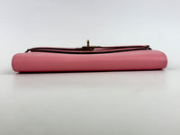 Kelly Long Wallet Epsom Calf Leather Rose Confetti Pink GHW