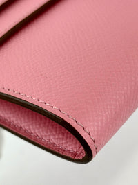Kelly Long Wallet Epsom Calf Leather Rose Confetti Pink GHW