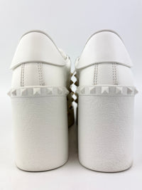 Rockstud Untitled Leather Platform Sneakers Size EU 40