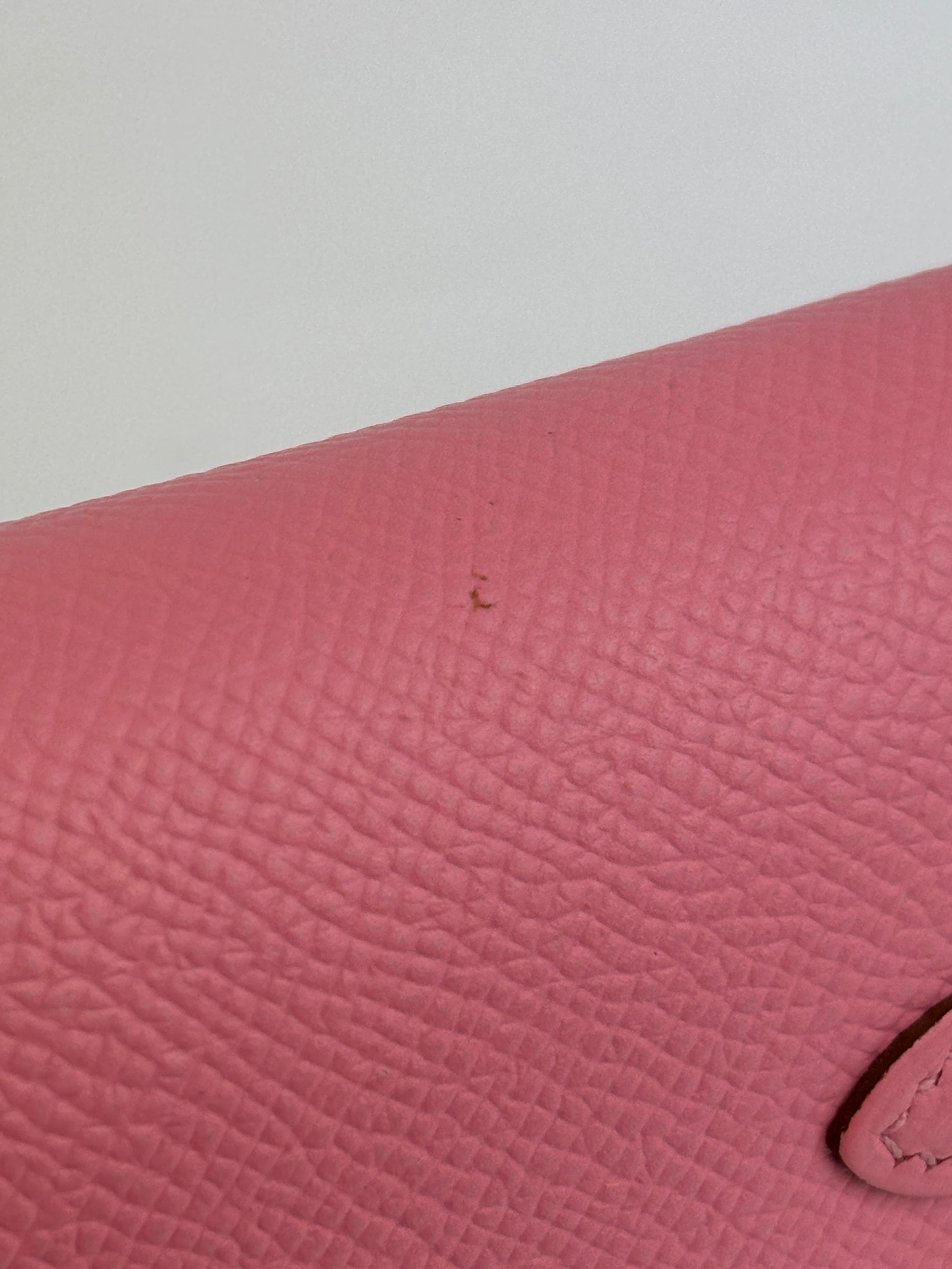 Kelly Long Wallet Epsom Calf Leather Rose Confetti Pink GHW