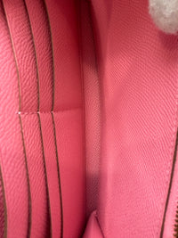 Kelly Long Wallet Epsom Calf Leather Rose Confetti Pink GHW