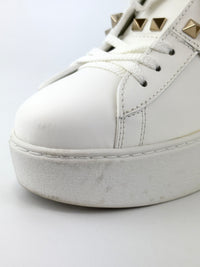 Rockstud Untitled Leather Platform Sneakers Size EU 40