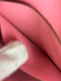 Kelly Long Wallet Epsom Calf Leather Rose Confetti Pink GHW