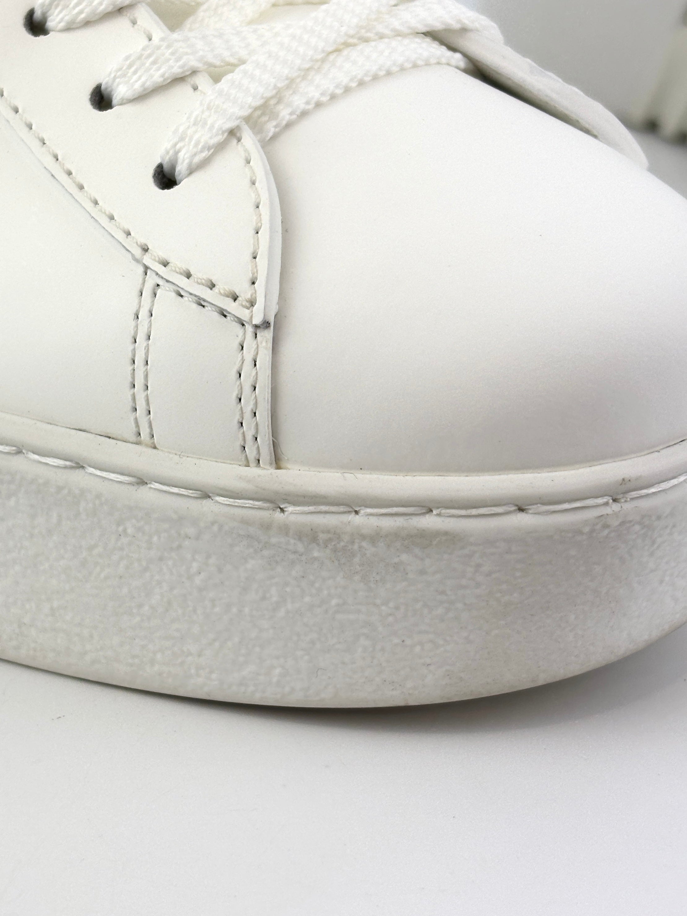 Rockstud Untitled Leather Platform Sneakers Size EU 40